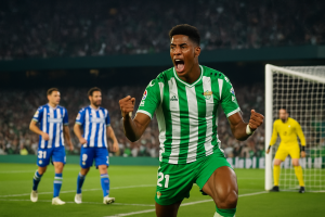 Duelo entre Betis y Real Sociedad en el Benito Villamarín con gol decisivo de Junior Firpo