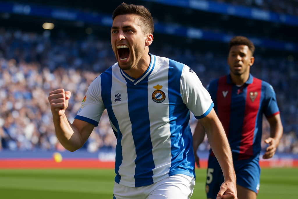 Espanyol celebra una victoria clara ante Levante en el debut de LaLiga 2026-27