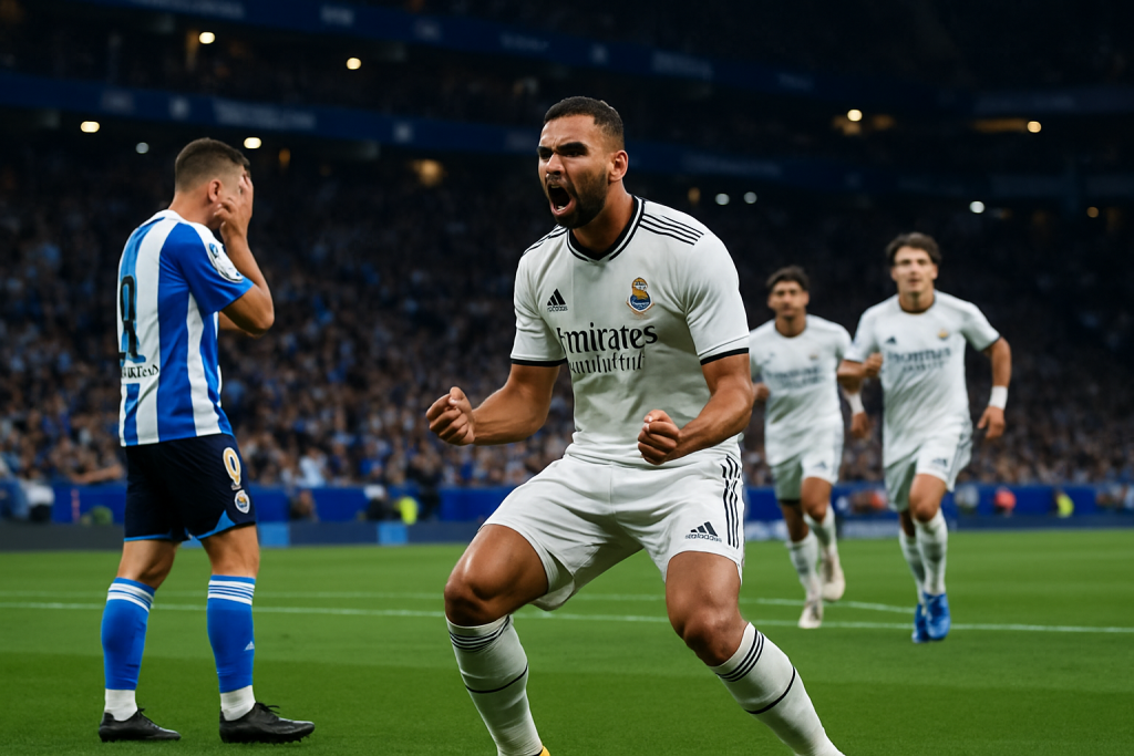 Espanyol y Real Madrid disputando un partido reñido y tenso en la jornada 2 de LaLiga 2026 27