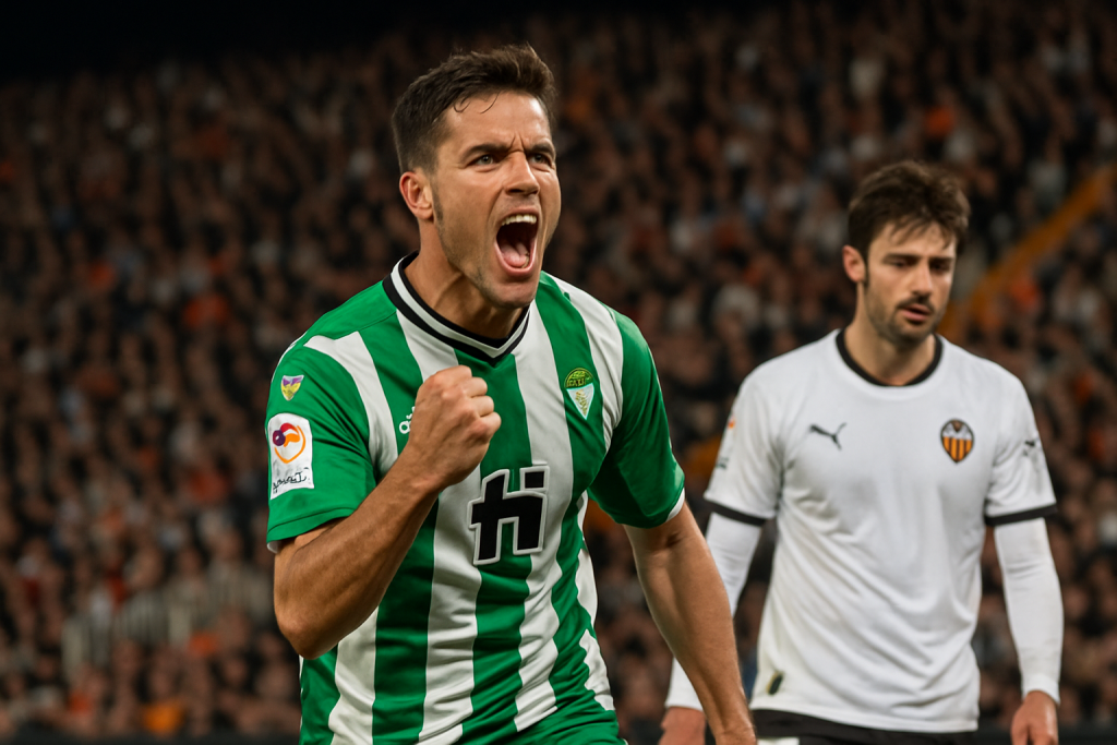 Valencia y Real Betis disputan un partido vibrante en Mestalla decidido por un gol decisivo