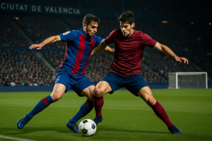 Resultado del partido Levante Barcelona en LaLiga con victoria visitante y ambiente competitivo