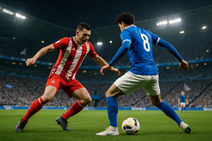 Partido entre Real Sociedad y Atlético Madrid con victoria visitante y ambiente competitivo en Anoeta