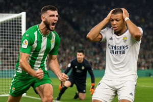 Real Betis y Real Madrid durante un partido vibrante en La Cartuja decidido por un penalti y un
