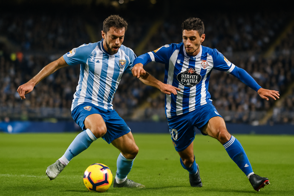 Málaga y Deportivo de La Coruña empatan 1-1 en su regreso a Primera en La Rosaleda
