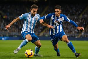 Málaga y Deportivo de La Coruña empatan 1-1 en su regreso a Primera en La Rosaleda