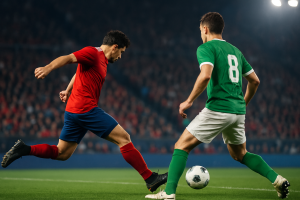 Acción de fútbol entre Osasuna y Racing Santander durante la jornada 9 de LaLiga EA Sports 2026-27 en